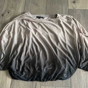 Wide sleeve sparkly blouse